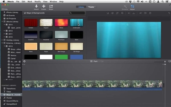 Comment utiliser les cartes et les arrière-plans dans iMovie pour Mac