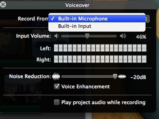 imovie voiceover