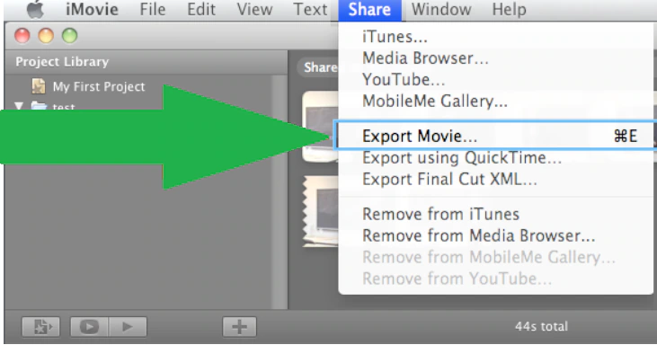 How to add and share iMovie to iTunes Library