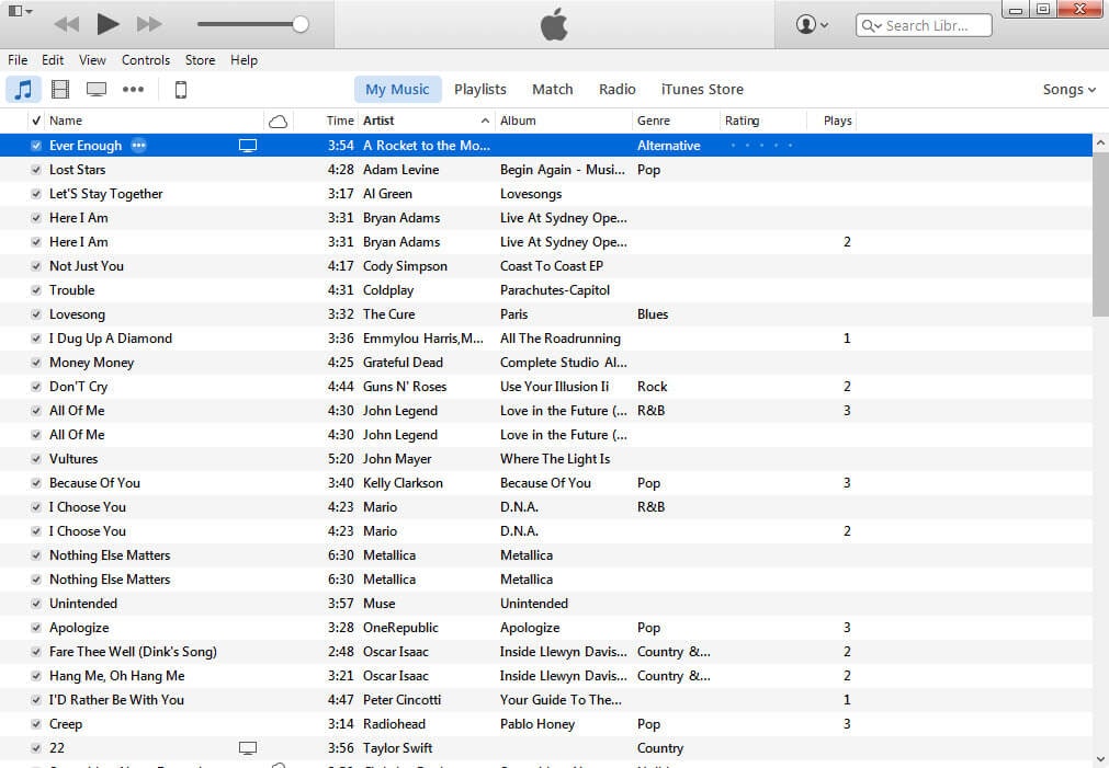 where is itunes music stored windows