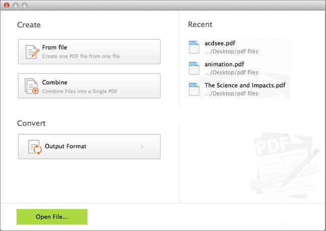 create PDF on Mac