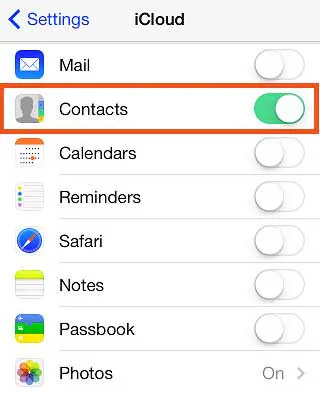 export contacts from itunes