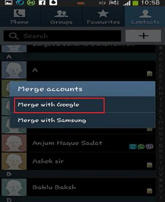 sauvegarder les contacts sur samsung galaxy s4