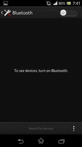 gestionnaire bluetooth pour android