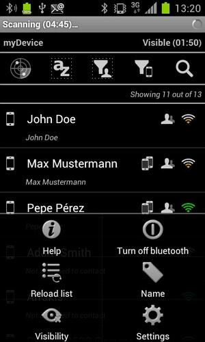 Gestione Bluetooth per android