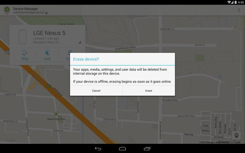 how to setup android device manager