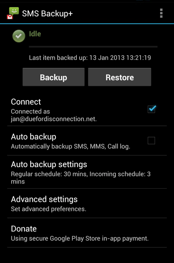 backup sms android
