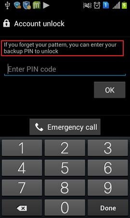 Samsung Backup PIN:
