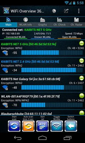 administrador de sincronizador de WiFi Android