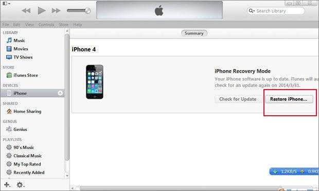 iphone passcode reset without restore
