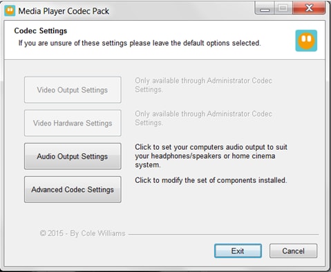 die 5 MP4 Codecs: Media Player Codec Paket