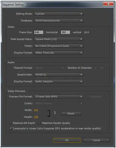 requisitos de adobe premiere