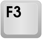 botão F3 do teclado