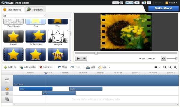 FileLab Online-Videoschnittprogramm