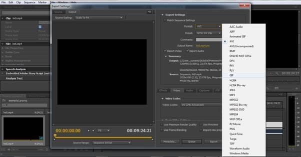 Exporter des vidéos dans Adobe Premiere