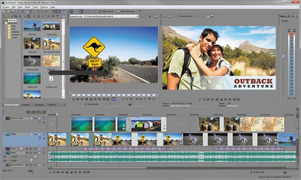 Sony Vegas HD Videobearbeitungsprogramm