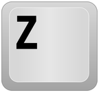 botão Z do teclado