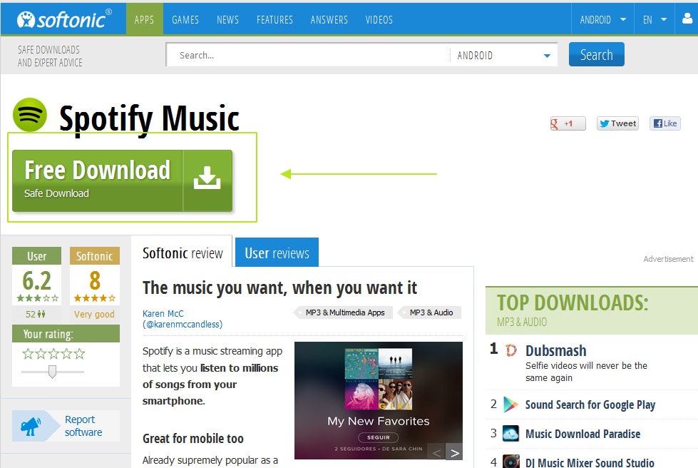 how to download spotify android 