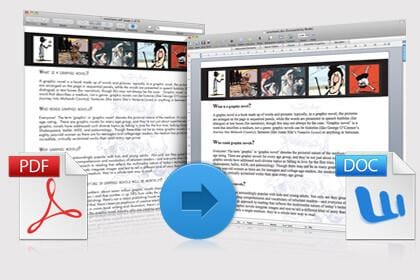 pdf to word document mac