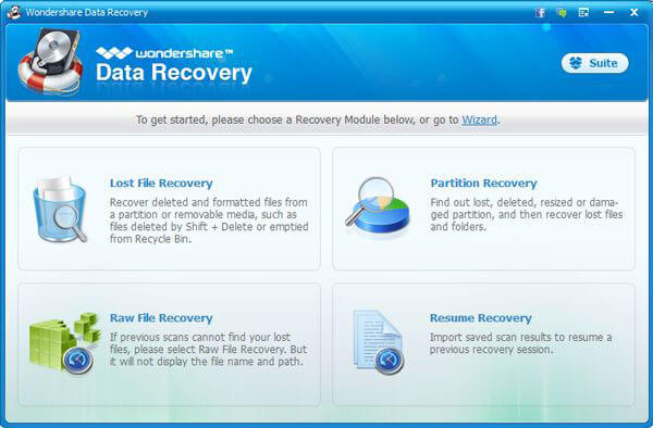 Wondershare data recovery