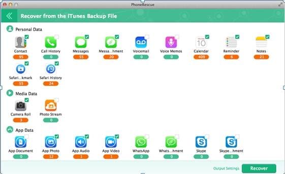 iTunes Backup Extractors/Viewers Phone Rescue