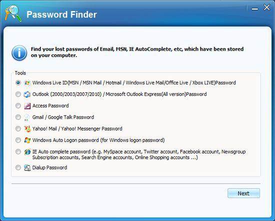 crack hotmail password