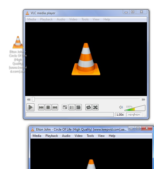 opening media using java vlc media player