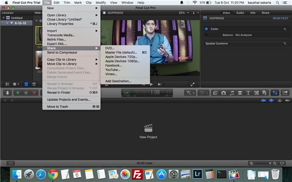 Come esportare video da Final Cut Pro su Mac