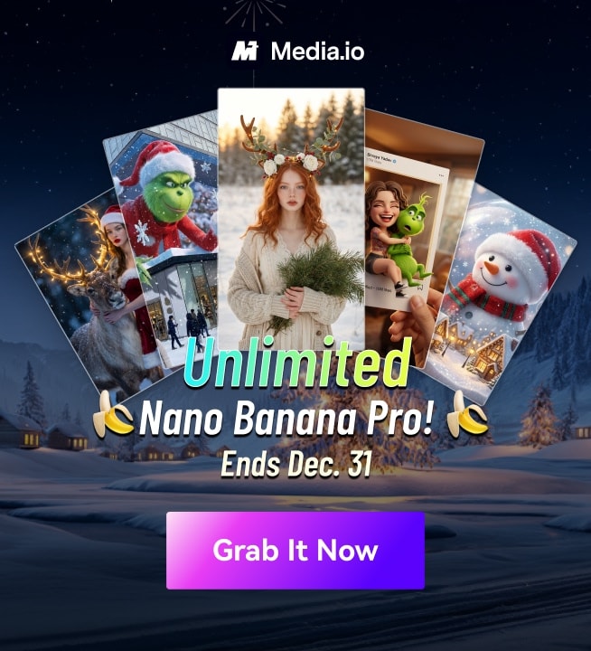 Media.io Unlimited Nano Banana Pro Campaign