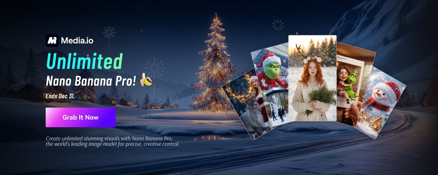 Media.io Unlimited Nano Banana Pro Campaign