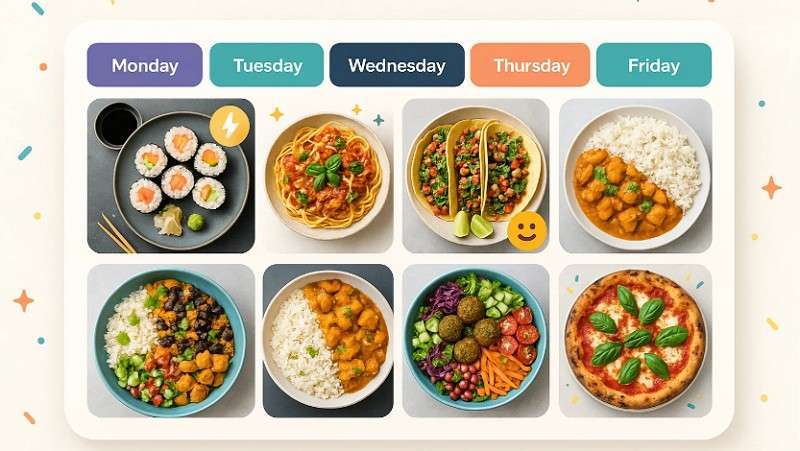 add new food every week