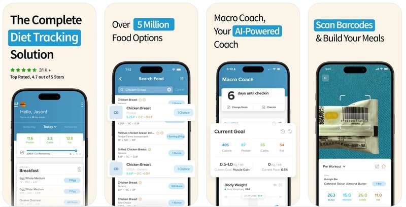 mymacro+ app for counting macros