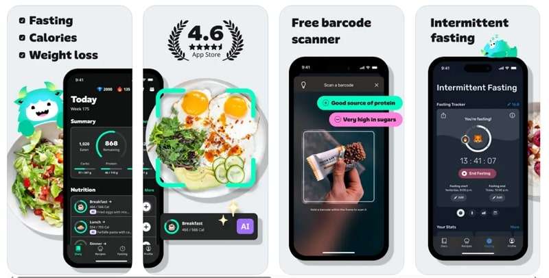 yazio calories tracker