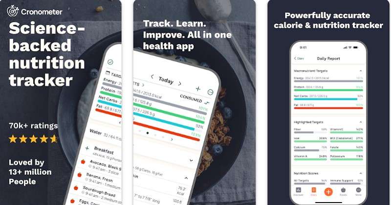 cronometer calorie counter app