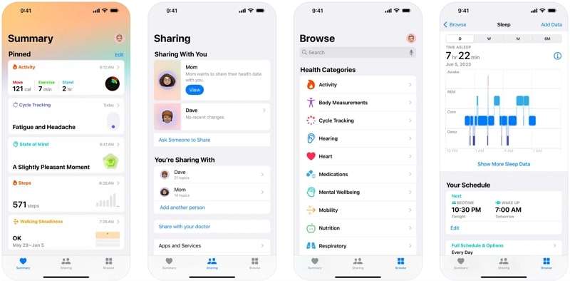 apple health ios app