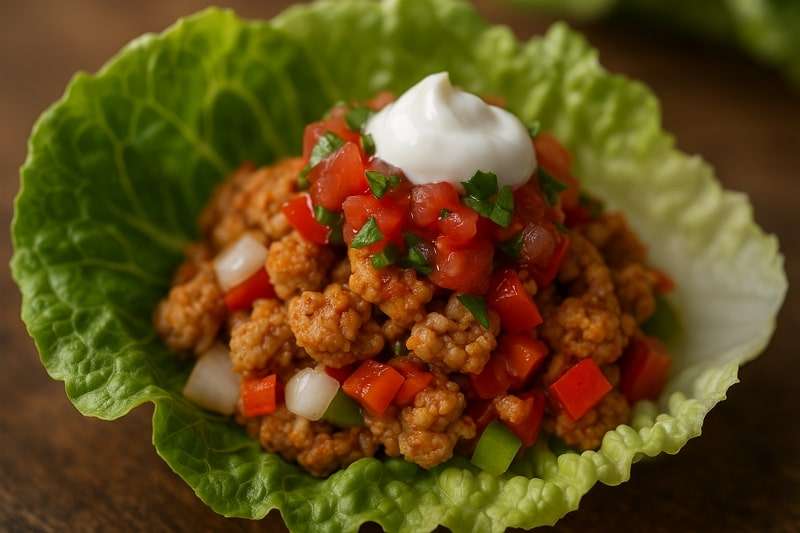 turkey lettuce cup