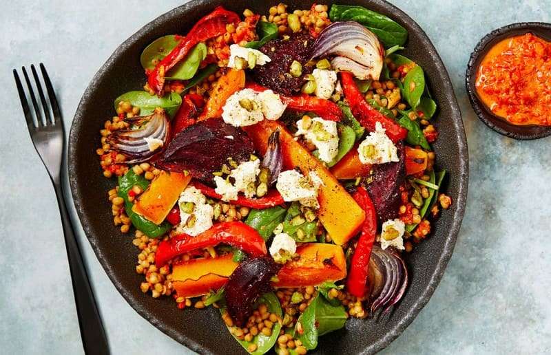 lentil salad christmas healthy recipes