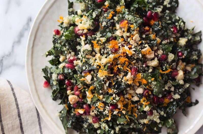 kale quinoa salad christmas healthy recipes