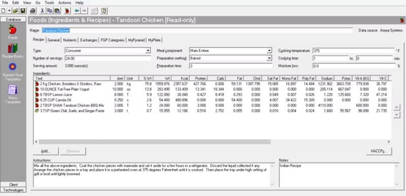 nutritionist pro meal analyzer