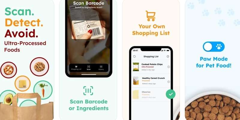 processed food scanner app