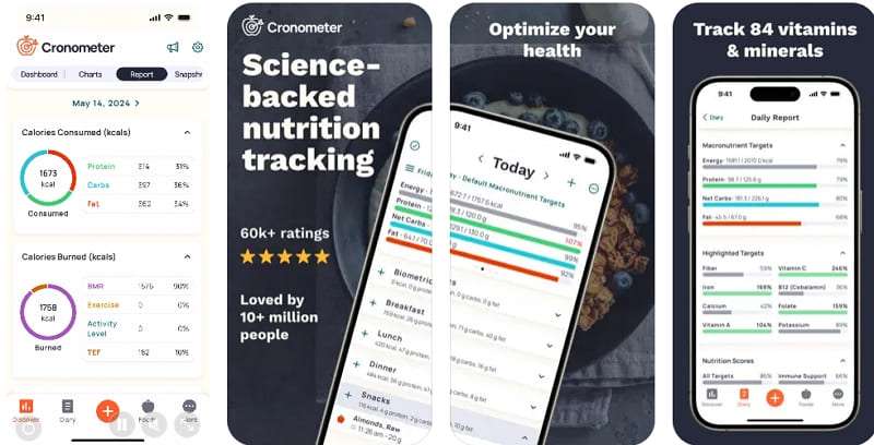 cronometer food calorie tracker