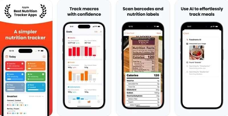 foodnoms calorie tracker app