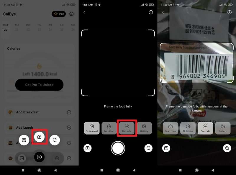 calbye calorie counter app