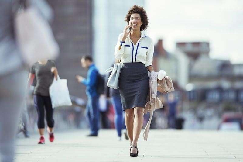 talk on phone while walking