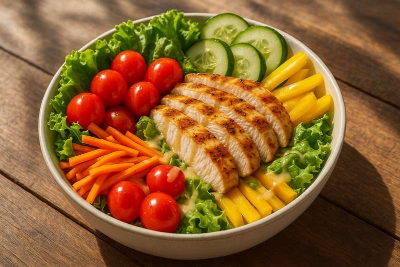 grilled chicken salad bowl
