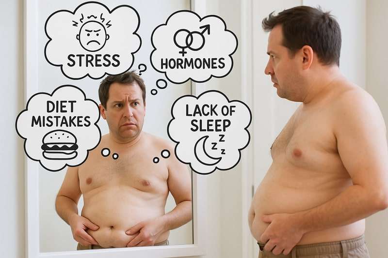 common causes for stuck fat