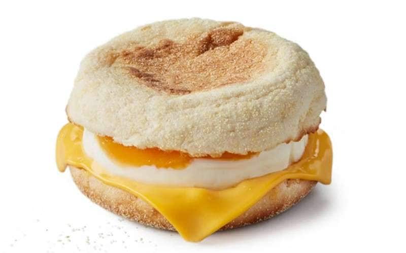 low cal take away mcmuffin