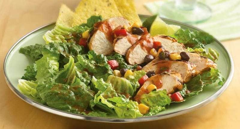 chipotle chicken salad low cal take away