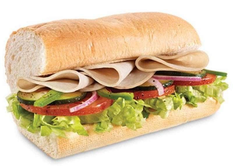 roasted turkey sandwich low cal takeaway