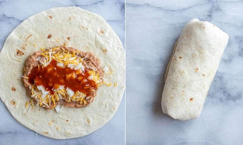 taco bell bean burrito low cal takeaway